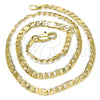 Oro Laminado Basic Necklace, Gold Filled Style Figaro Design, Polished, Golden Finish, 04.319.0004.16 (04 MM Thickness, 16 Inches Length)