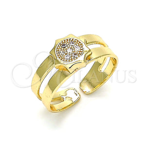 Gold Filled Ring — Baby Ring with White Micro Pave Polished 01. — main product view — SKU 133731 | Oro Laminado anillo — Baby Ring with blanco Micro Pave pulido 01. — SKU 133731
