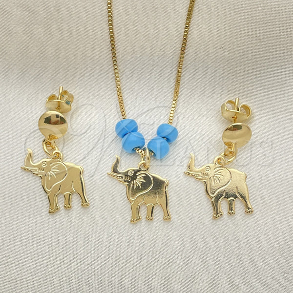 Gold Filled Ring — Earring and Pendant Adult Set Elephant and Box — alternate product view — SKU 133776 | Oro Laminado anillo — Earring and Pendant Adult Set Elephant and Box — SKU 133776