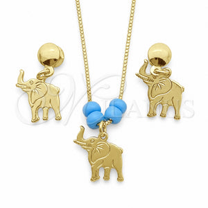 Gold Filled Ring — Earring and Pendant Adult Set Elephant and Box — main product view — SKU 133776 | Oro Laminado anillo — Earring and Pendant Adult Set Elephant and Box — SKU 133776