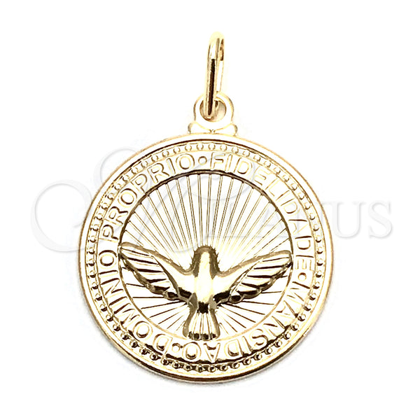 Gold Filled Pendant — Religious Pendant Eagle Design Resin 05.09. — main product view — SKU 133783 | Oro Laminado dije — Religious Pendant Eagle diseño Resin 05.09. — SKU 133783
