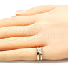 Oro Laminado Toe Ring, Gold Filled Style Butterfly Design, Polished, Golden Finish, 01.233.0023 (One size fits all)