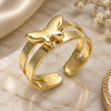 Oro Laminado Toe Ring, Gold Filled Style Butterfly Design, Polished, Golden Finish, 01.233.0023 (One size fits all)