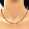 Oro Laminado Basic Necklace, Gold Filled Style Rope Design, Polished, Golden Finish, 04.213.0102.30 (04 MM Thickness, 30 Inches Length)