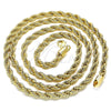 Oro Laminado Basic Necklace, Gold Filled Style Rope Design, Polished, Golden Finish, 04.213.0103.30 (05 MM Thickness, 30 Inches Length)