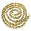 Oro Laminado Basic Necklace, Gold Filled Style Rope Design, Polished, Golden Finish, 04.213.0206.30 (06 MM Thickness, 30 Inches Length)