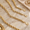 Oro Laminado Basic Necklace, Gold Filled Style Rope Design, Polished, Golden Finish, 04.213.0206.30 (06 MM Thickness, 30 Inches Length)