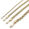 Oro Laminado Basic Bracelet, Gold Filled Style Rope Design, Polished, Golden Finish, 04.213.0207.08 (07 MM Thickness, 8 Inches Length)