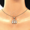 Oro Laminado Pendant Necklace, Gold Filled Style Little Girl Design, Polished, Golden Finish, 04.351.0008.20 (01 MM Thickness, 20 Inches Length)