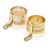 Oro Laminado Elegant Ring, Gold Filled Style Semanario and Owl Design, Diamond Cutting Finish, Golden Finish, 01.253.0034.1.09 (Size 9)