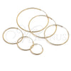 Oro Laminado Extra Large Hoop, Gold Filled Style Polished, Golden Finish, 02.170.0156.80