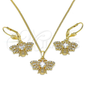 Gold Filled Ring — Earring and Pendant Adult Set Bee Design with — main product view — SKU 133958 | Oro Laminado anillo — Earring and Pendant Adult Set Bee diseño with — SKU 133958