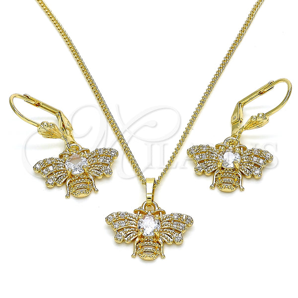 Gold Filled Ring — Earring and Pendant Adult Set Bee Design with — main product view — SKU 133958 | Oro Laminado anillo — Earring and Pendant Adult Set Bee diseño with — SKU 133958