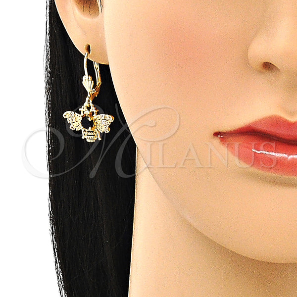 Gold Filled Ring — Earring and Pendant Adult Set Bee Design with — alternate product view — SKU 133960 | Oro Laminado anillo — Earring and Pendant Adult Set Bee diseño with — SKU 133960