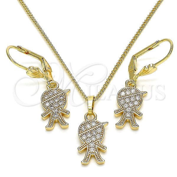 Gold Filled Ring — Earring and Pendant Adult Set Little Boy Design — main product view — SKU 133969 | Oro Laminado anillo — Earring and Pendant Adult Set Little Boy diseño — SKU 133969