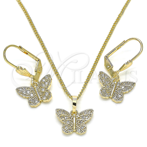 Gold Filled Ring — Earring and Pendant Adult Set Butterfly Design with — main product view — SKU 134013 | Oro Laminado anillo — Earring and Pendant Adult Set Butterfly diseño with — SKU 134013
