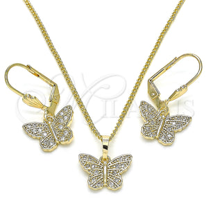 Gold Filled Ring — Earring and Pendant Adult Set Butterfly Design with — main product view — SKU 134013 | Oro Laminado anillo — Earring and Pendant Adult Set Butterfly diseño with — SKU 134013