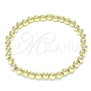 Gold Filled Bracelet — Fancy Bracelet Expandable Bead and Ball Design Polished — main product view — SKU 134100 | Oro Laminado brazalete — elegante Bracelet Expandable Bead and Ball diseño pulido — SKU 134100