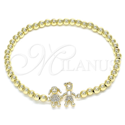 Dorado Oro Laminado Pulsera, vista principal del producto por Mayoreo, vista principal del producto
