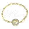 Dorado Oro Laminado Pulsera, vista principal del producto por Mayoreo, vista principal del producto