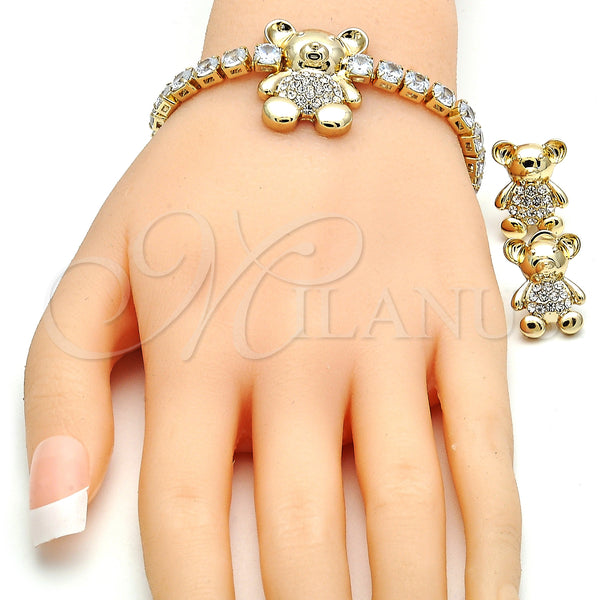 Gold Filled Ring — Necklace Bracelet and Earring Teddy Bear Design with — alternate product view — SKU 134126 | Oro Laminado anillo — Necklace Bracelet and Earring Teddy Bear diseño with — SKU 134126