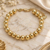 Oro Laminado Fancy Bracelet, Gold Filled Style Polished, Golden Finish, 03.93.0016.08 (08 MM Thickness, 8 Inches Length)