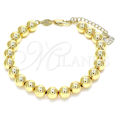 Oro Laminado Fancy Bracelet, Gold Filled Style Polished, Golden Finish, 03.93.0016.08 (08 MM Thickness, 8 for wholesale, main product view