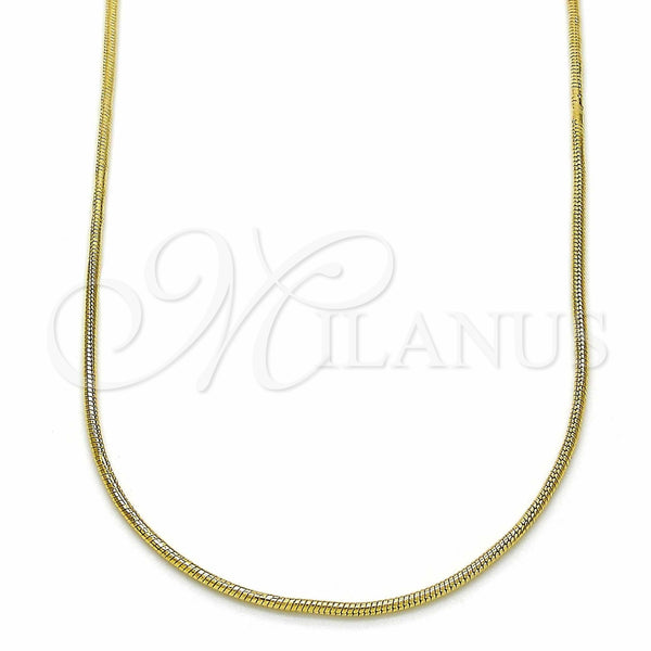 Gold Filled Necklace — Basic Necklace Rat Tail Design Polished 04.09. 01 — main product view — SKU 134139 | Oro Laminado collar — básico Necklace Rat Tail diseño pulido 04.09. 01 — SKU 134139
