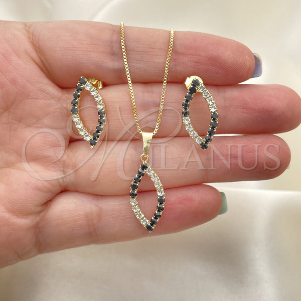 Gold Filled Ring — Earring and Pendant Adult Set Box and Leaf — main product view — SKU 134196 | Oro Laminado anillo — Earring and Pendant Adult Set Box and Leaf — SKU 134196