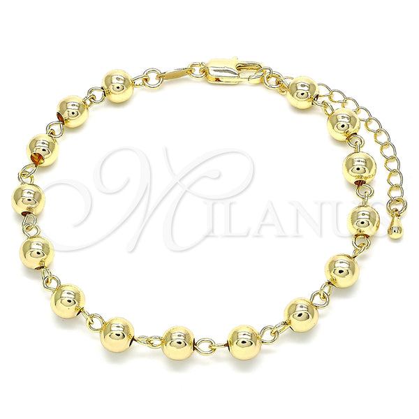 Gold Filled Bracelet — Fancy Bracelet Ball Design Polished 03.63. 06 MM — main product view — SKU 134252 | Oro Laminado brazalete — elegante Bracelet Ball diseño pulido 03.63. 06 MM — SKU 134252