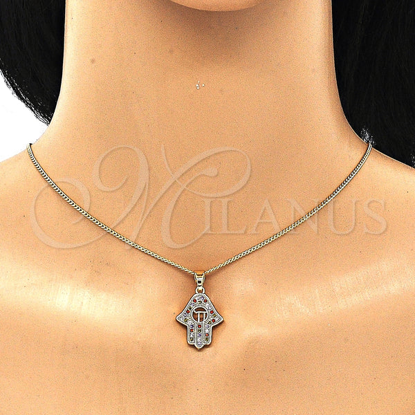 Gold Filled Ring — Earring and Pendant Adult Set Judaica and Hand — alternate product view — SKU 134299 | Oro Laminado anillo — Earring and Pendant Adult Set Judaica and Hand — SKU 134299