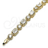 Gold Filled Bracelet — Tennis Bracelet with White Cubic Zirconia Polished 03. — alternate product view — SKU 134315 | Oro Laminado brazalete — Tennis Bracelet with blanco Cubic Zirconia pulido 03. — SKU 134315