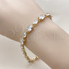 Gold Filled Bracelet — Tennis Bracelet with White Cubic Zirconia Polished 03. — alternate product view — SKU 134332 | Oro Laminado brazalete — Tennis Bracelet with blanco Cubic Zirconia pulido 03. — SKU 134332