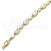 Gold Filled Bracelet — Tennis Bracelet with White Cubic Zirconia Polished 03. — alternate product view — SKU 134332 | Oro Laminado brazalete — Tennis Bracelet with blanco Cubic Zirconia pulido 03. — SKU 134332