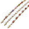 Gold Filled Bracelet — Tennis Bracelet with White Cubic Zirconia Polished 03. — alternate product view — SKU 134332 | Oro Laminado brazalete — Tennis Bracelet with blanco Cubic Zirconia pulido 03. — SKU 134332