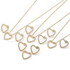 Oro Laminado Earring and Pendant Adult Set, Gold Filled Style Heart Design, with Multicolor Micro Pave, Polished, Golden Finish, 10.156.0244.3