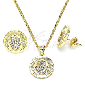 Gold Filled Ring — Earring and Pendant Adult Set Judaica and Hand — main product view — SKU 134417 | Oro Laminado anillo — Earring and Pendant Adult Set Judaica and Hand — SKU 134417