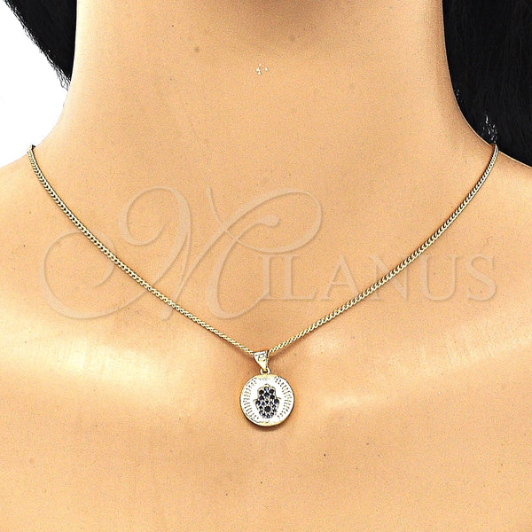 Gold Filled Ring — Earring and Pendant Adult Set Hand of God — alternate product view — SKU 134418 | Oro Laminado anillo — Earring and Pendant Adult Set Hand of God — SKU 134418