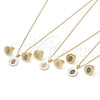 Oro Laminado Earring and Pendant Adult Set, Gold Filled Style Hand of God and Judaica Design, with Multicolor Micro Pave, Polished, Golden Finish, 10.156.0250.2