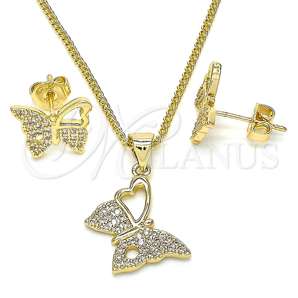 Gold Filled Ring — Earring and Pendant Adult Set Butterfly Design with — main product view — SKU 134512 | Oro Laminado anillo — Earring and Pendant Adult Set Butterfly diseño with — SKU 134512