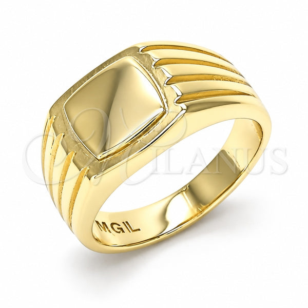 Oro Laminado Baby Ring, Gold Filled Style Polished, Golden Finish, 01.185.0013.02 (Size 2)
