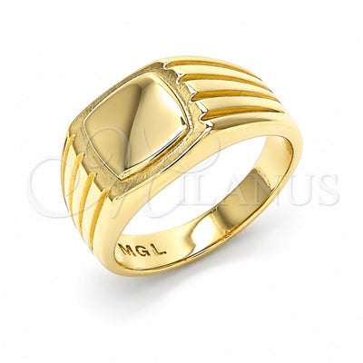 Oro Laminado Baby Ring, Gold Filled Style Polished, Golden Finish, 01.185.0013.03 (Size 3)