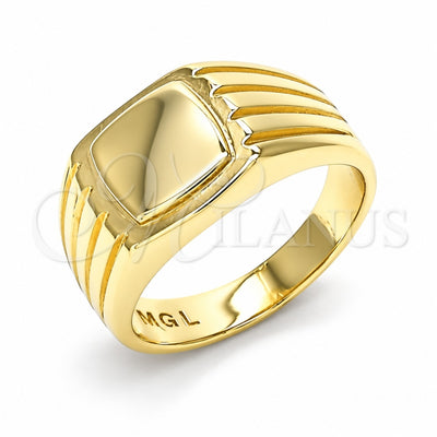 Oro Laminado Baby Ring, Gold Filled Style Polished, Golden Finish, 01.185.0013.04 (Size 4)