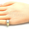 Oro Laminado Baby Ring, Gold Filled Style Polished, Golden Finish, 01.185.0013.05 (Size 5)