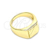 Oro Laminado Baby Ring, Gold Filled Style Polished, Golden Finish, 01.185.0014.03 (Size 3)