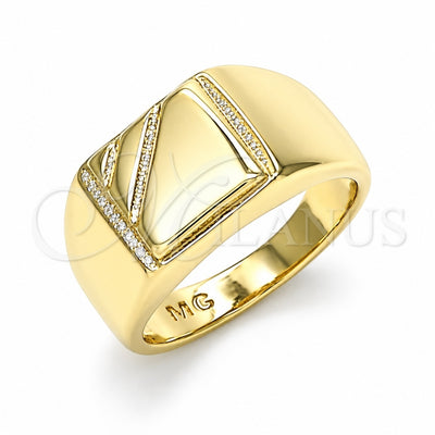 Oro Laminado Baby Ring, Gold Filled Style Polished, Golden Finish, 01.185.0014.03 (Size 3)