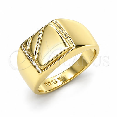 Oro Laminado Baby Ring, Gold Filled Style Polished, Golden Finish, 01.185.0014.04 (Size 4)