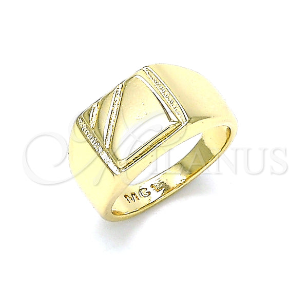 Oro Laminado Baby Ring, Gold Filled Style Polished, Golden Finish, 01.185.0014.04 (Size 4)