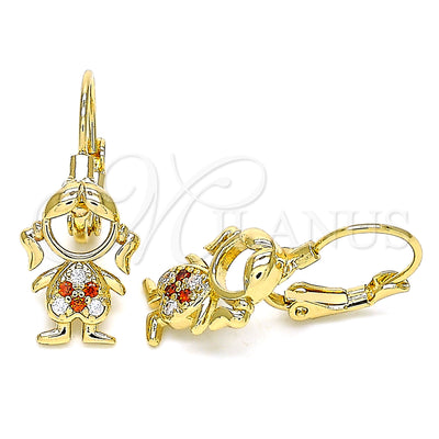 Aretes de Oro Laminado 02.210.0377.1 por Mayoreo, vista principal del producto