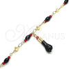 Oro Laminado Charm Bracelet, Gold Filled Style Polished, Golden Finish, 03.213.0096.06 (05 MM Thickness, 6 Inches Length)